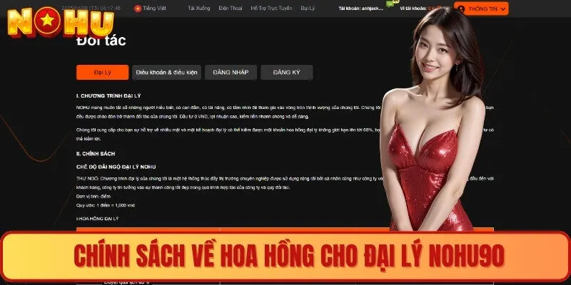 Chính sách về hoa hồng cho đại lý nohu90